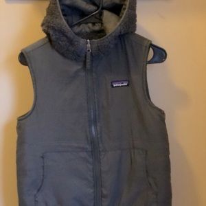 Patagonia reversible hoodie vest